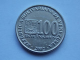 100 BOLIVARES 2002 VENEZUELA, America Centrala si de Sud