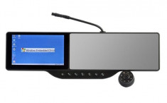 Oglinda retrovizoare cu GPS incorporat - Casca Bluetooth, 720P HD DVR, Display 5 inch foto