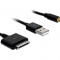 CABLU IPHONE/IPOD&gt;USB 2.0+AUDIO 3.5MM CINCH 1M DELOCK 82703