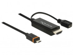 ADAPTOR SLIMPORT/MYDP TATA&amp;gt;HDMI + MICRO USB-B DELOCK 83534 foto