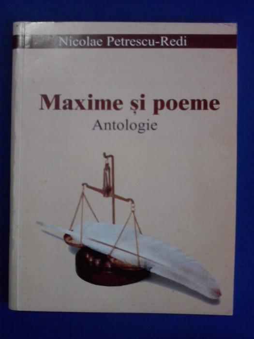 Maxime si poeme / Nicolae Petrescu-Redi / cu autograf / R2P4S