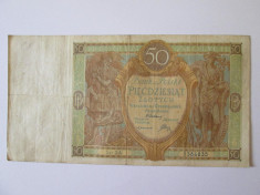 POLONIA 50 ZLOTI/ZLOTYCH 1929 foto