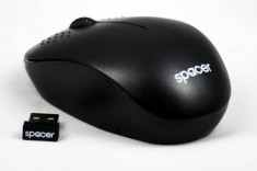 Mouse Spacer WIRELESS 2.4GHz, 3D, 800dpi, black SPMO-309 foto