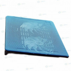 Suport racire laptop cu doua ventilatoare si LED foto