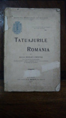 Tatuajele in Romania de Dr. Nicolae Minovici, Bucuresti 1898 cu dedicatia autorului foto