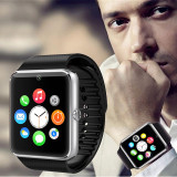 NOU! SmartWatch : telefon camera pedometru bluetooth microsim, Aluminiu