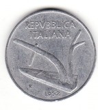 Italia 10 lire 1952, Europa, Aluminiu