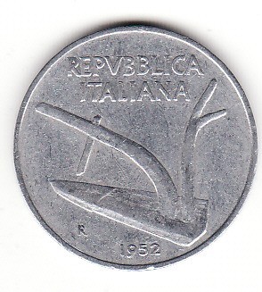 Italia 10 lire 1952