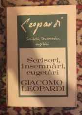 Scrisori, insemnari, cugetari / Giacomo Leopardi foto