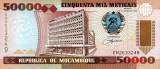 MOZAMBIC █ bancnota █ 50000 Meticais █ 1993 █ P-138 █ UNC █ necirculata