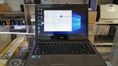 Laptop Notebook Acer i3 M350 2,26 GHz 4GB RAM 250 GB HDD modem 3G foto