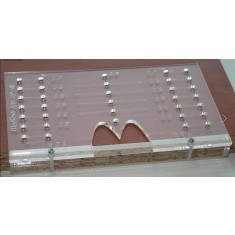 Sablon template jig mobilier pentru marcarea găurilor de manere de 96 si 128mm