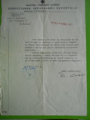 HOPCT ROMANIA MINISTERUL COMERTULUI EXT./EXPORT 14 MAR 1941/ARH NEDELESCU