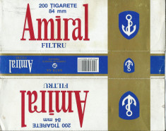 Ambalaj cartus de tigari Amiral foto