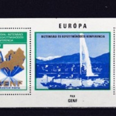 UNGARIA 1974 – EUROPA, bloc nestampilat FARA GUMA, AE1