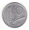 Italia 10 lire 1977, Europa, Aluminiu
