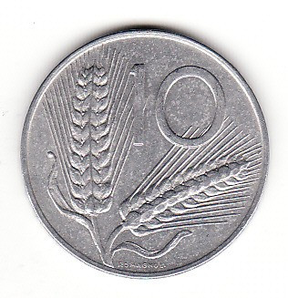 Italia 10 lire 1977