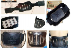 Centura Lombara Brau din Piele Waist Belt foto