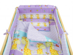 Aparatoare Laterala Mykids Happy Giraffe Mov 140X70 foto