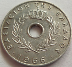 Moneda 20 Lepta - GRECIA, anul 1966 *cod 2831 Allu foto