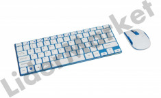 Kit tastatura si mouse wireless mini HK-3910 USB foto