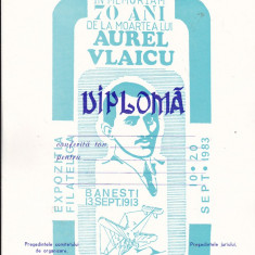 bnk fil Diploma neacordata Expo fil In memoriam 70 ani moartea lui A Vlaicu