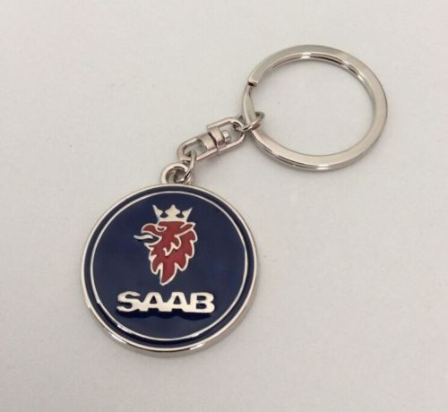 Breloc auto pentru Saab metal si ambalaj cadou