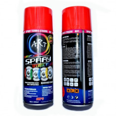 Spray vopsea rosu florescent rezistent termic etriere foto