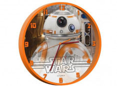 Ceas perete - 25 CM Star Wars BB-8 droid Clock - ORIGINAL Disney!! foto