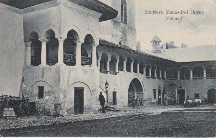 HOREZU OLTENIA INTERIORUL MANASTIREI HOREZ (VALCEA) CIRCULATA 1909