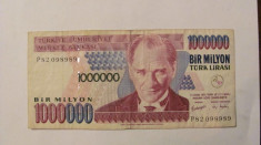 CY - 1000000 lira lire 1998 (1970) Turcia / Ataturk foto