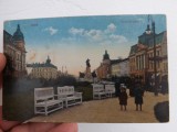 Carte postala din Arad,parcul Kossuth 1917,circulata., Fotografie