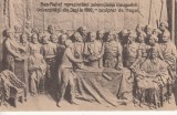 IASI , BAS-RELIEF REPREZENTAND SOLEMNITATEA UNIV. IASI LA 1860 -SCULPTAT HEGEL