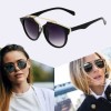 Ochelari de Soare Dama Retro Fashion Design, Plastic cu Detalii Metalice. Model Nou