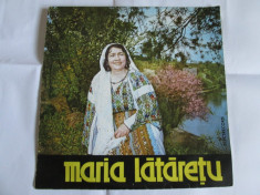 RAR! VINIL 10&amp;quot; MARIA LATARETU EPD 1168 DIN 1967 IN STARE EXCELENTA foto