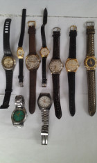 Ceasuri mec. de firma,ceasuri placate cu aur- 8 buc. foto