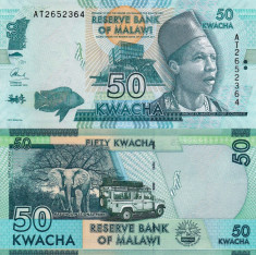 MALAWI 50 kwacha 2015 UNC!!! foto