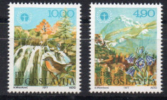 JUGOSLAVIA 1977, Fauna - Flora, serie neuzata, MNH foto