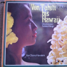 KEN OLOMO HAWAIIANS VON TAHITI BIS HAWAII disc vinyl lp muzica pop ed germany
