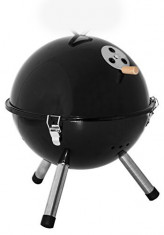 Mini Grill Living &amp;amp; Garden, Gratar 29 cm, Cleste inclus foto