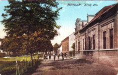 #1704- Romania, Marosujvar, Uioara, c.p. necirculata 1914: Str. Kiraly, animat foto