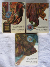SFARSIT DE CAPITOL, Vol. I + II + III, John Galsworthy, 1983. Carti absolut noi foto