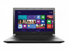 Notebook Lenovo B50-80, procesor Intel Core i3-5005U, 2.0 Ghz, 4 GB RAM, 500 GB + 8 GB SSHD, Free DOS, video dedicat foto