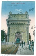 1056 - CERNAVODA, Dobrogea, bridge, train - old postcard - unused
