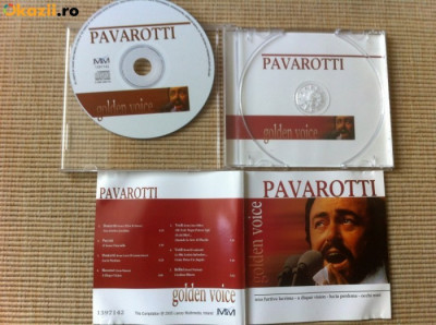 luciano pavarotti golden voice cd disc muzica clasica opera tenor VG+ foto