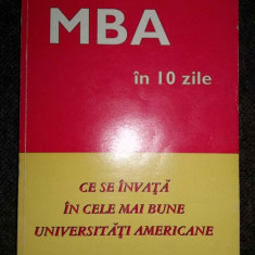 MBA in 10 zile. Ce se invata in cele mai bune universitati americane - Silbiger