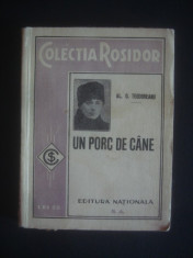 AL. O. TEODOREANU - UN PORC DE CANE {1933} foto