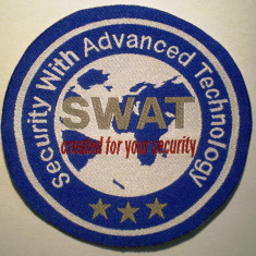 5.477 ECUSON EMBLEMA PATCH SECURITY WITH ADVANCED TECHNOLOGY SWAT 85mm