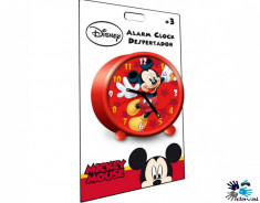 Ceas Alarma- 10 CM - Mickey Mouse - ORIGINAL Disney!! foto