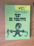 N5 TEST DE FIDELITATE - TOMA BIOLAN